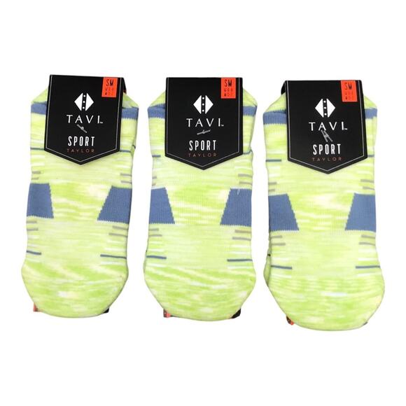 3 Pair TAVI NIP Taylor Cushion Socks Low Rise Cushion Sport Socks Bright Small - Picture 2 of 9